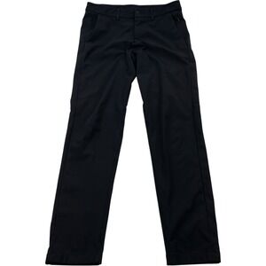 Lululemon Black Commission Pant Slim Warpstreme Reflective Cuff Men's Size 30x30